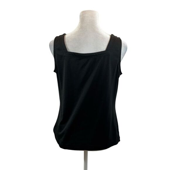 Ladies Vintage Joanna Brand Black Square Neck Tank‎ Top Size Large - Picture 4 of 7